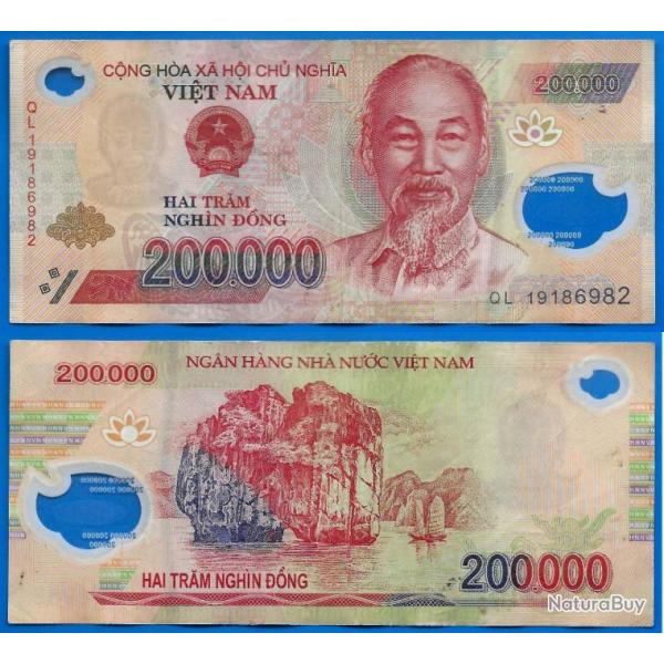 Vietnam 200000 Dong 2019 Asie Billet Polymere 200 000