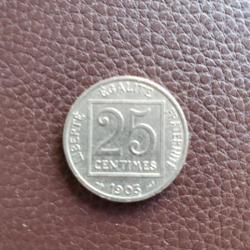 25 centimes patey 1903