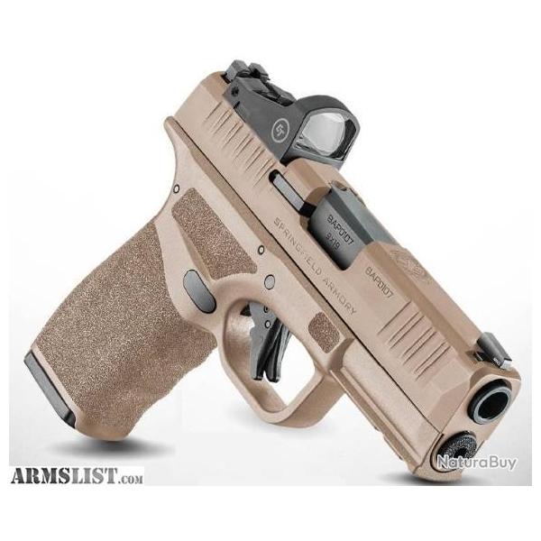 Dstockage Cat. B - Pistolet Springfield Armory Hellcat 3" Micro-Compact OSP FDE 9x19