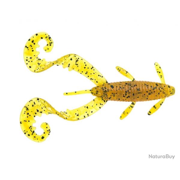 Leurre Souple Reins G-Tail Twin 5cm par 10 5cm B48 - Motor Oil Pepper