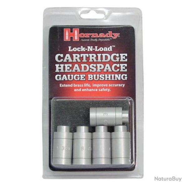 Hornady HEADSPACE COMPARATOR KIT GAUGE BUSHING (5 bagues pour comparateur de dimension Lock N Load)