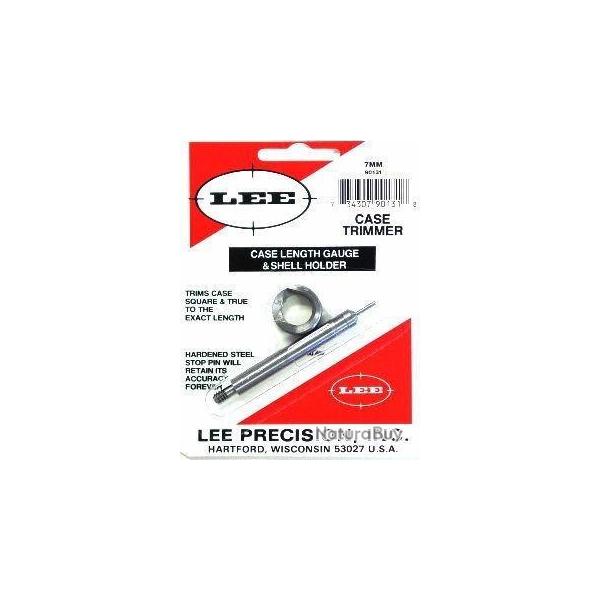 Lee Case Length Gauge Shell Holder CAL: 7MM REM MAG (PILOTE DE LONGUEUR ET SUPPORT POUR RACCOURCISSE