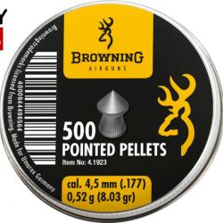 UMAREX Plomb Pointu Browning 4,5 BÔITE DE 500