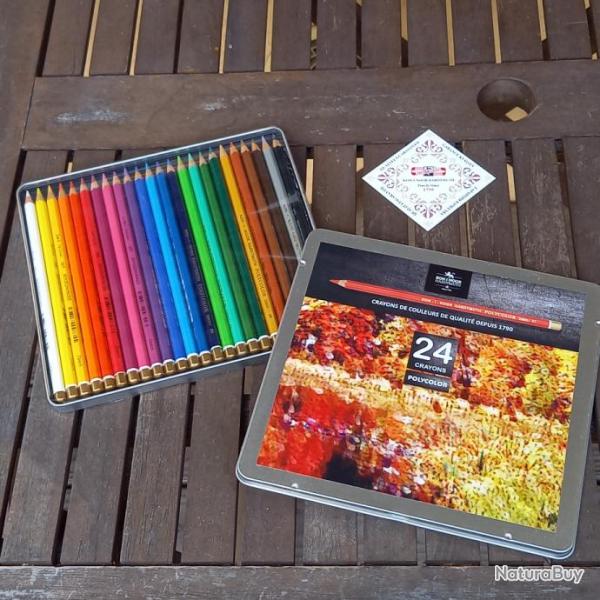 Boite neuve de 24 crayons de couleurs beaux arts, Koh i Noor, Corrector