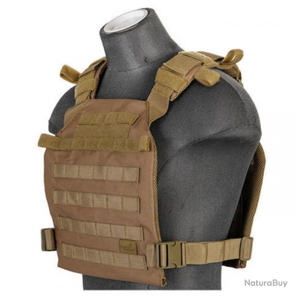 Gilet lger Lancer Tactical Plate carrier 1000D - Coyote Brown