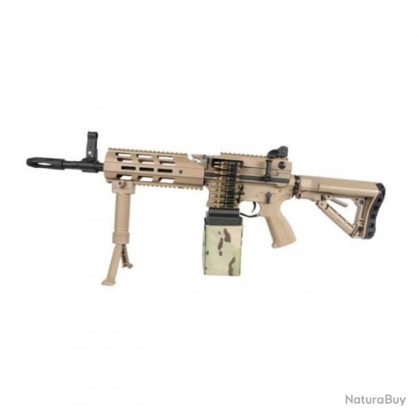 Rplique longue G&G Armament CM16 LMG - Cal. 6 mm - 6 mm / Tan