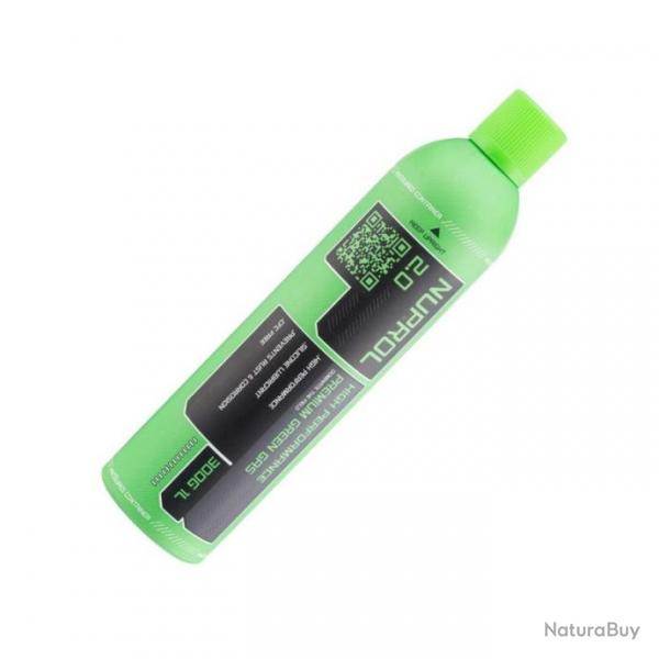 Bouteille Gaz Airsoft Nuprol Green Gaz 300g 500 ml - Gaz Premium pour Rpliques Mtal