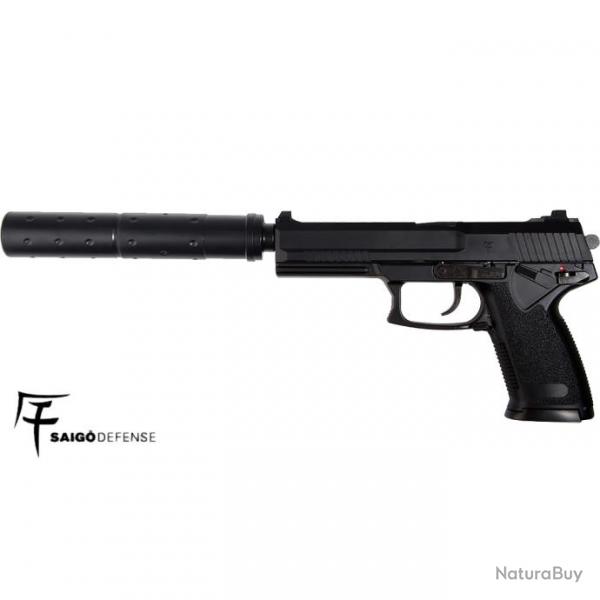 Rplique Pistolet Airsoft Saigo G23 - Semi-Automatique Gaz avec Rail Picatinny