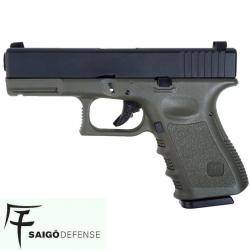 Pistolet airsoft SAIGO MK4 GBB OD - Type GLOCK23, blowback