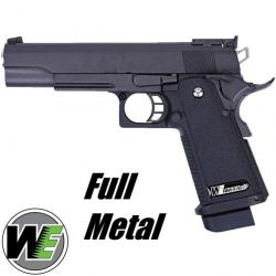 Pistolet airsoft GAZ WE HI-CAPA 5.1, R version, blowback, full metal, 330 FPS, culasse mobile