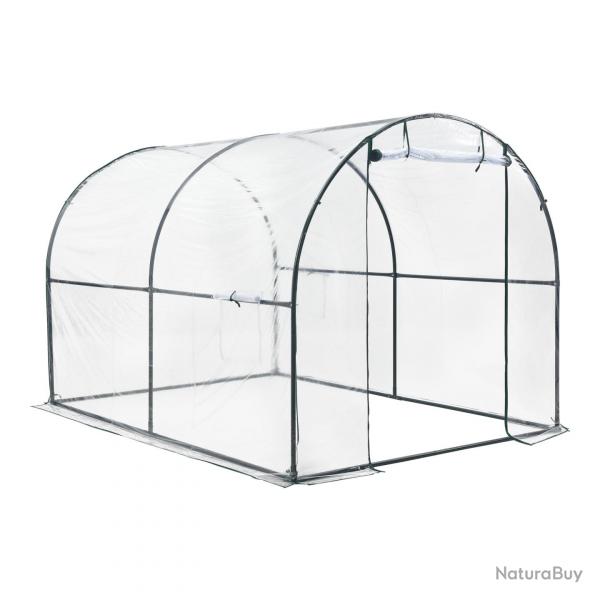 Serre de jardin tunnel grnwald en acier et PVC 200 x 300 x 190 cm 03_0008257