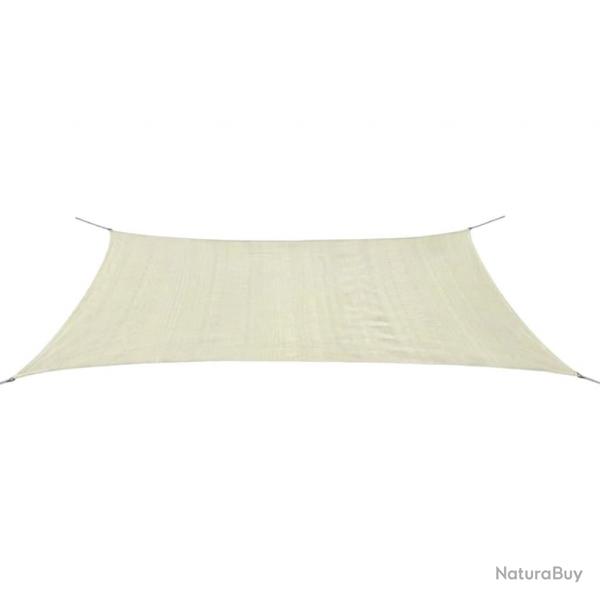 Parasol en pehd rectangulaire 4 x 6 m crme 02_0008591