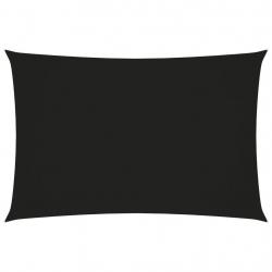 Voile toile d'ombrage parasol tissu oxford rectangulaire 3 x 5 m noir 02_0009682