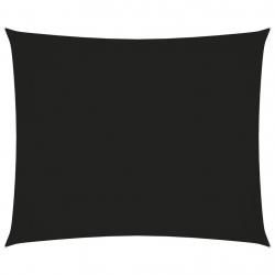 Voile toile d'ombrage parasol tissu oxford rectangulaire 3 x 4 m noir 02_0009665