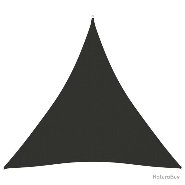 Voile toile d'ombrage parasol tissu oxford triangulaire 3 x 3 x 3 m anthracite 02_0009819