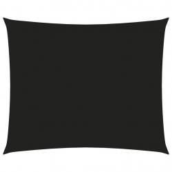 Voile toile d'ombrage parasol tissu oxford rectangulaire 2 x 3 m noir 02_0009598