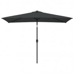 Parasol avec mât en métal 300 x 200 cm anthracite 02_0008132
