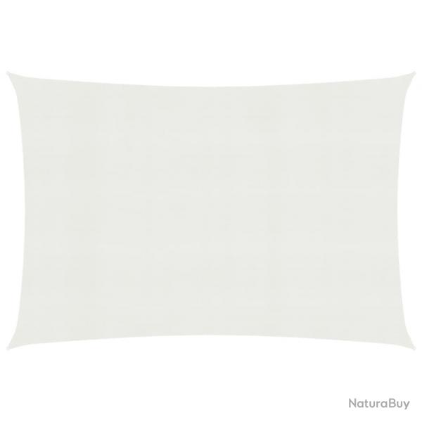 Voile toile d'ombrage parasol 160 g/m PEHD 2,5 x 3 m blanc 02_0008999