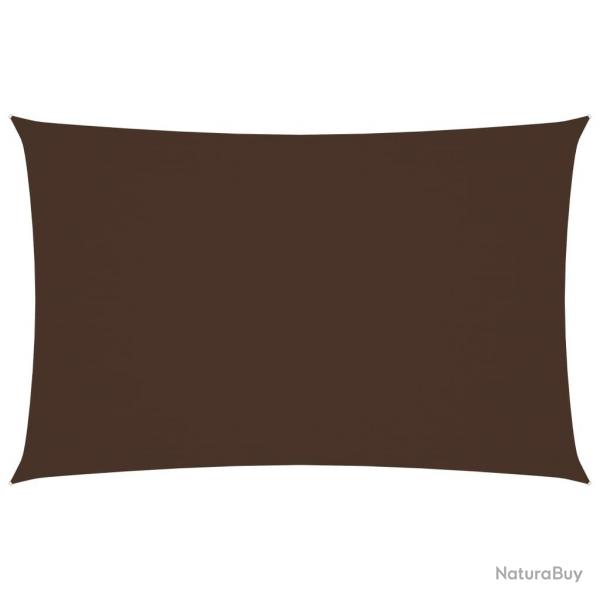 Voile toile d'ombrage parasol tissu oxford rectangulaire 4 x 7 m marron 02_0009709