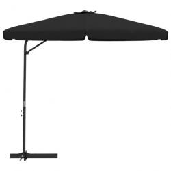 Parasol d'extérieur avec mât en acier 300 cm noir 02_0008191