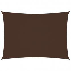 Voile toile d'ombrage parasol tissu oxford rectangulaire 3 x 4,5 m marron 02_0009673