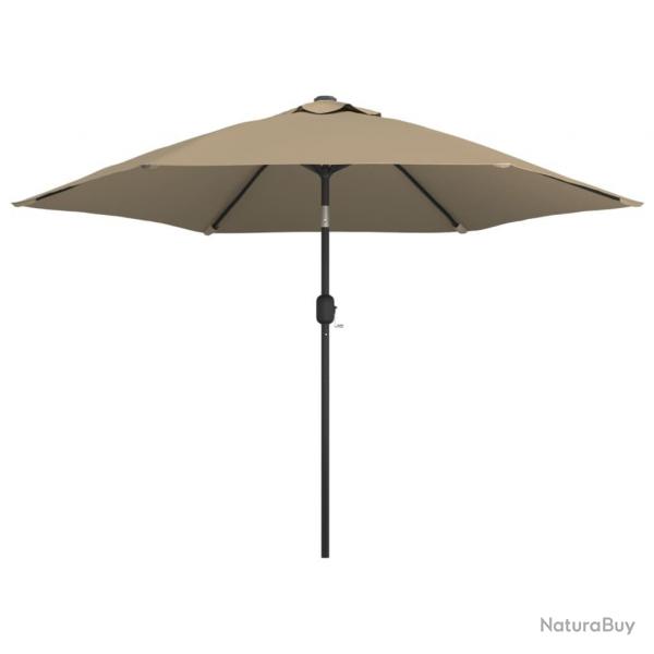 Parasol d'extrieur avec poteau en mtal 300 cm taupe 02_0008281