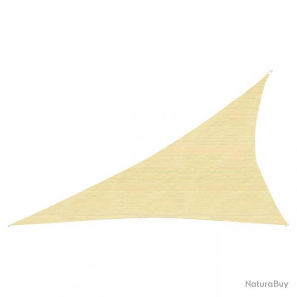 Voile d'ombrage 160 g/m PEHD 3 x 4 x 5 m beige 02_0008973