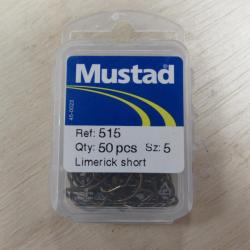 50 Hameçons non montés de marque MUSTAD N°5