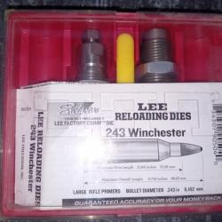 Jeux de 3 outils pour rechargement douille 243 Winchester