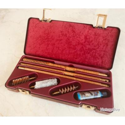 Kit de Nettoyage Coffret Bois Pour Fusil Calibre 12 + Complet