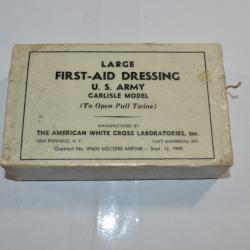 Pansement USA Large First Aid Us Américain 1939/1945 Équipement WW2 (14)