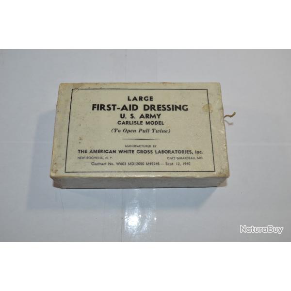 Pansement USA Large First Aid Us Amricain 1939/1945 quipement WW2 (14)