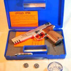 EXCELLENT - pistolet air comprimé à cartouche gaz WALTHER CP88 cal 177 4,5 PLE24WAL002