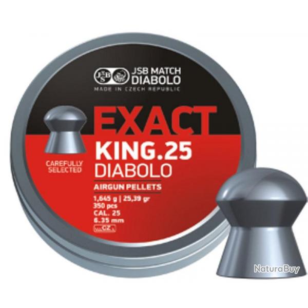 Bote de 150 plombs JSB Diabolo Exact King - Cal. 6.35