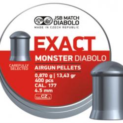 Boîte de 400 plombs JSB Diabolo Exact Monster - Cal. 4.52