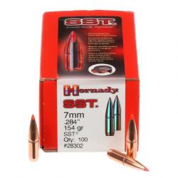 HORNADY 7mm (.284) 154 gr SST - 28302 - Boîte de 100 unités