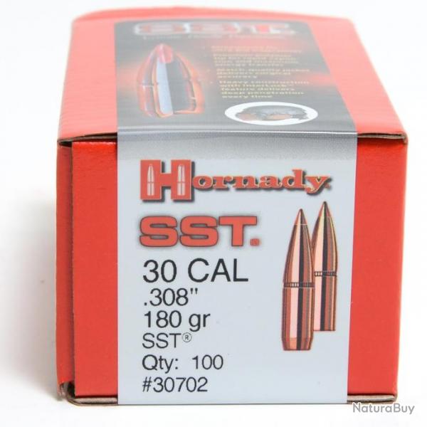 Ogives HORNADY 30 .308 180gr SST - boite de 100 units