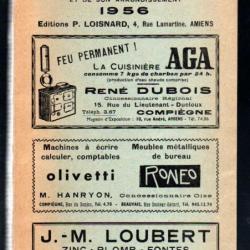 annuaire général de la ville de compiègne et de son arrondissement 1956 , noyon, margny, estrées sai