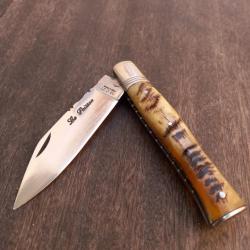 Magnifique Couteau Régional KENAVO par LE POISSON Manche en Corne de  Bélier