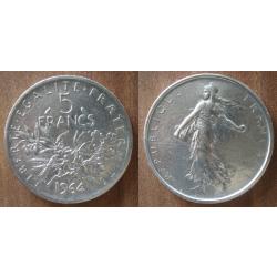 France 5 Francs 1964 Semeuse Piece Argent Frcs Frs Frc