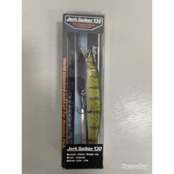 !! LEURRE ADUSTA JERK SPIKER 130 21 gr YELLOW PERCH