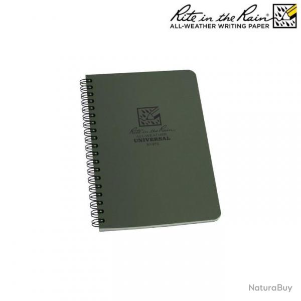 Rite in the rain - Cahier Spirale Vert - 973V