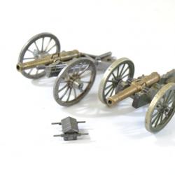 Lot de miniatures canon Napoléon Empire, abîmés