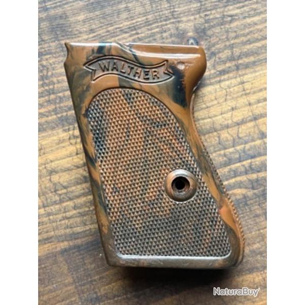 Walther PPK : Poigne / plaquette brune - WW2