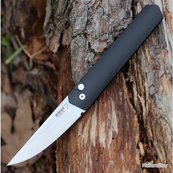 Couteau Automatique Boker Plus Kwaiken AUTO Black Lame Acier 154CM Manche Alu Button USA BOP06EX291