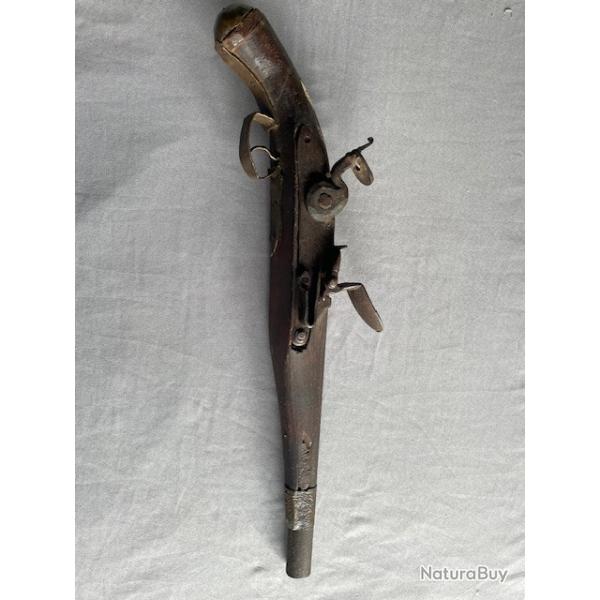 Pistolet  silex arabe 17ime-18ime non fonctionnel