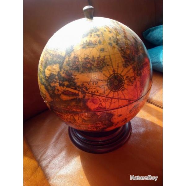 Bar Globe Terrestre Vintage/Fait main italien, Classique