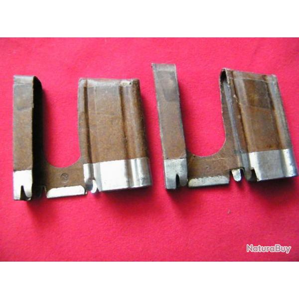 Lot de 2 lames-chargeur, clips de chargement pour fusil Schmidt Rubin Suisse, G11, K11, K31. Stock