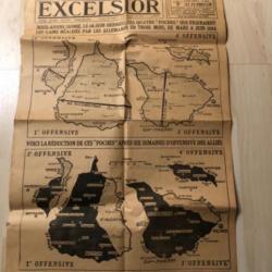 un lot de quatre anciens journaux datés de 1918 ; WW1