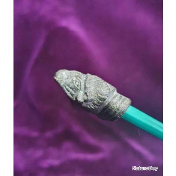 Tte de blier Romaine en bronze - Roman Ram's head artifact (1st cen BC / 1st cen AD)